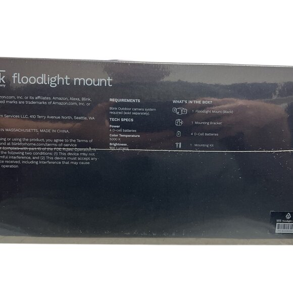 NEW Blink Floodlight Mount - for Blink Outdoor Cameras - Black - SEALED - Picture 5 of 5